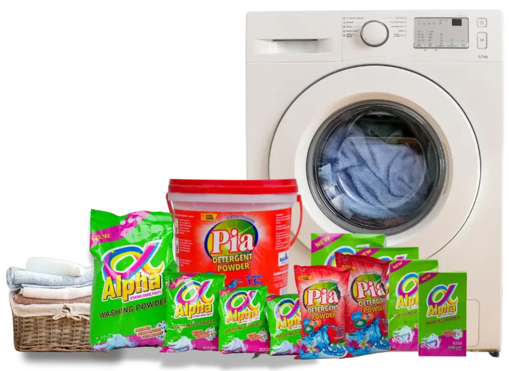Alpha & Pia Detergent – laundry care, washing machine and products